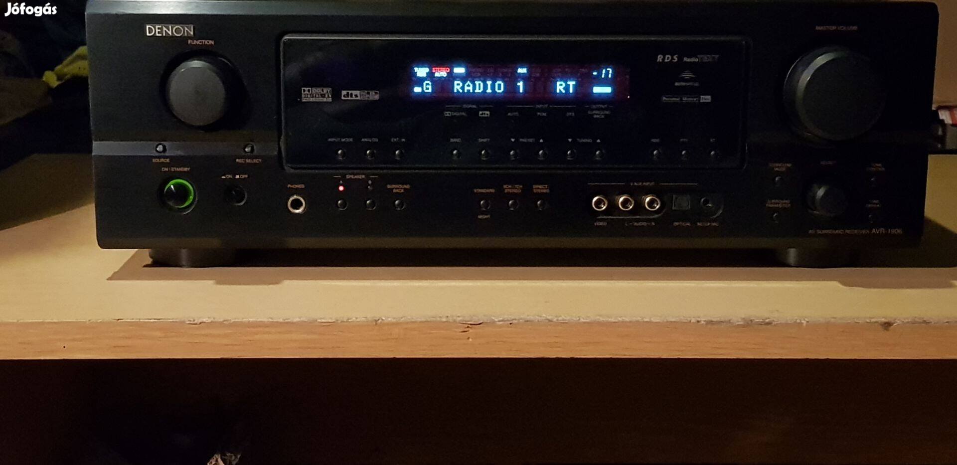 Denon AVR 1906 nagyteljesítményű erősítő távval rádiótext