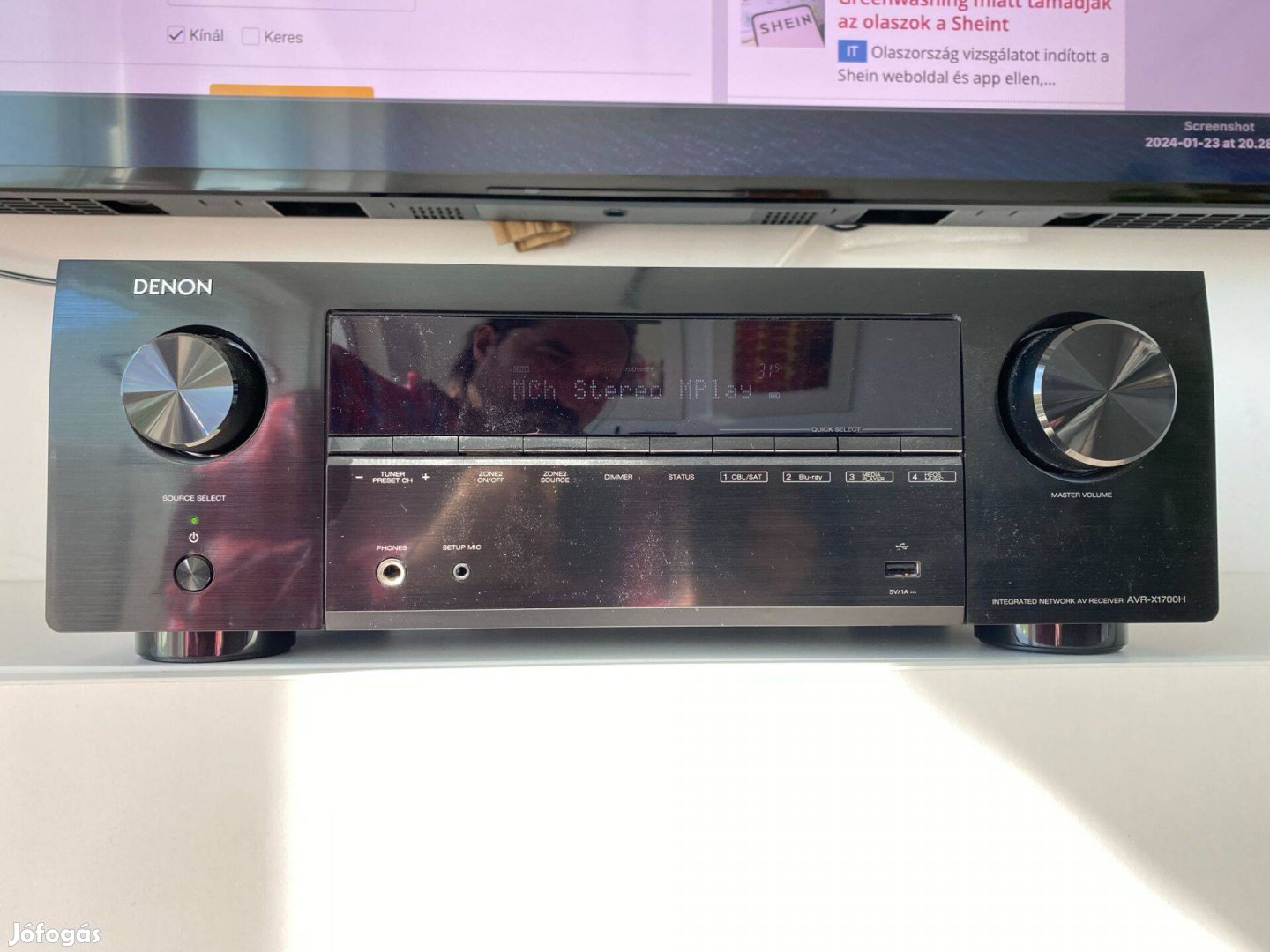 Denon AVR-X1700H 7.2 8K erősítő, Garanciális