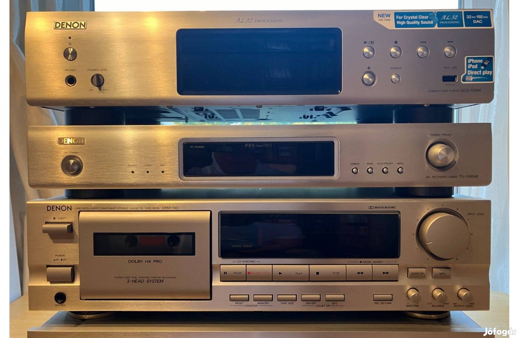 Denon DCD-720AE cd-játszó, pezsgő szín