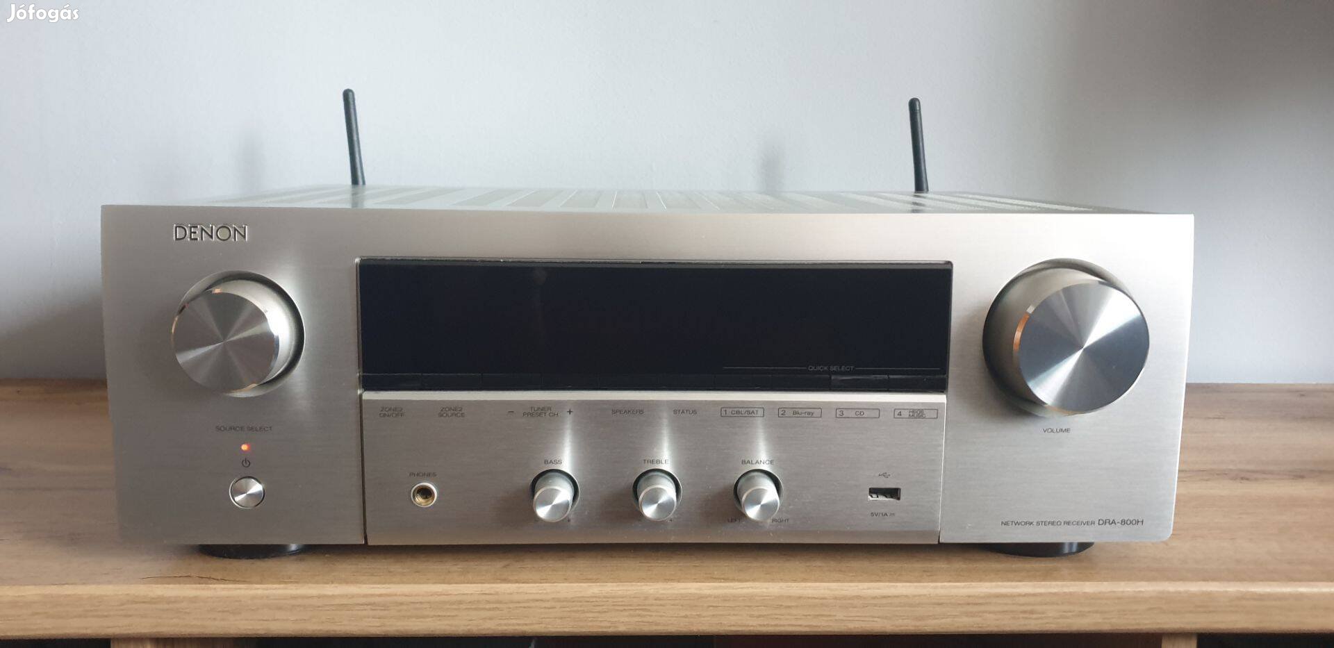 Denon DRA-800H Sztereó rádióerősítő,ezüst