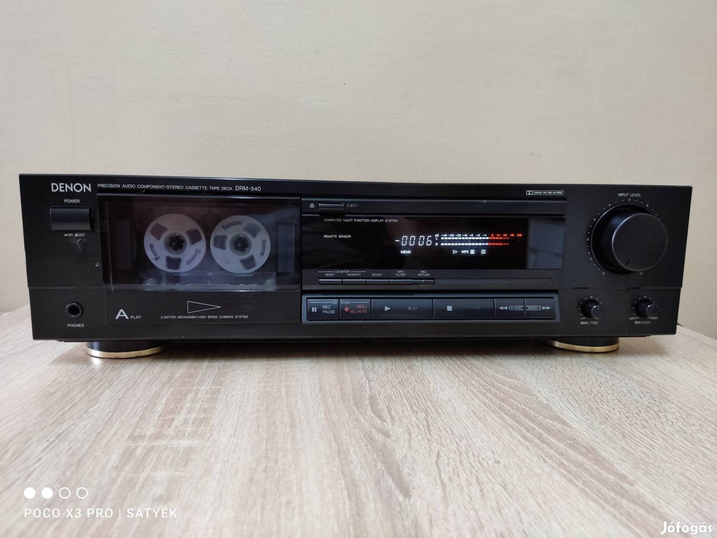 Denon DRM-540 hifi  magnó deck 