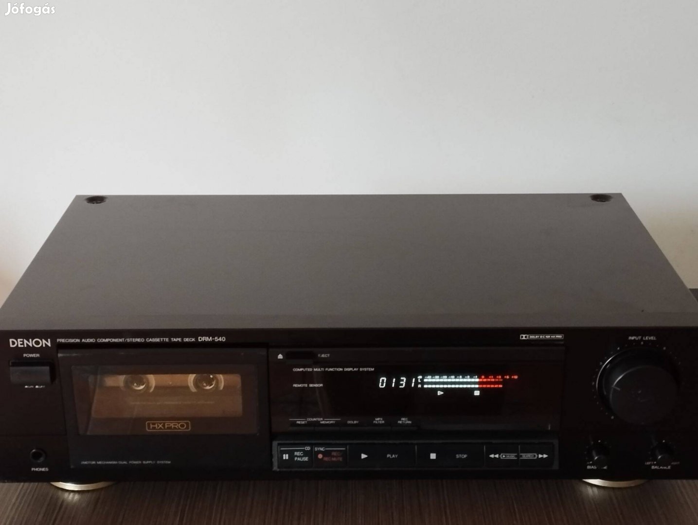 Denon DRM-540 kazettás magnó Deck jó állapotban