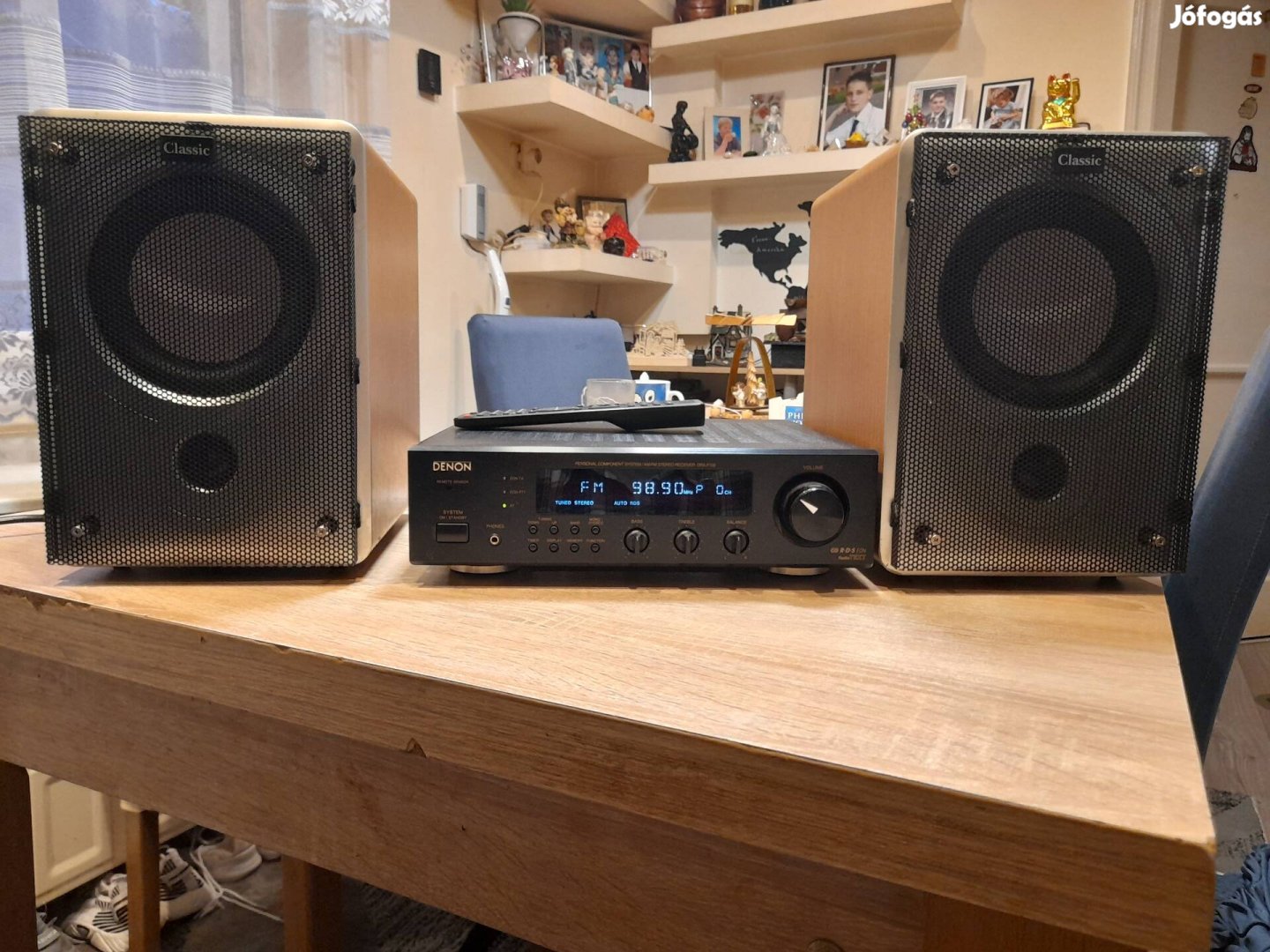 Denon Dra-F100 erősitő.Denon sc-f 102 hangfalakkal.