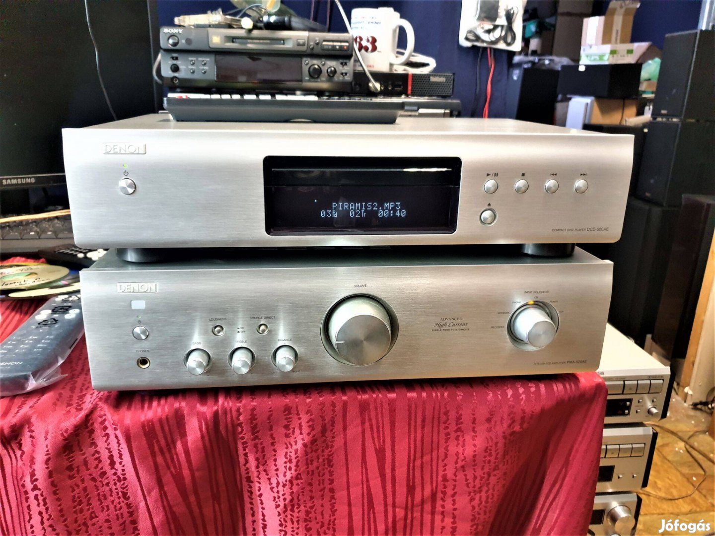 Denon PMA 520AE Erősítő + DCD520AE MP3 CD Eladó