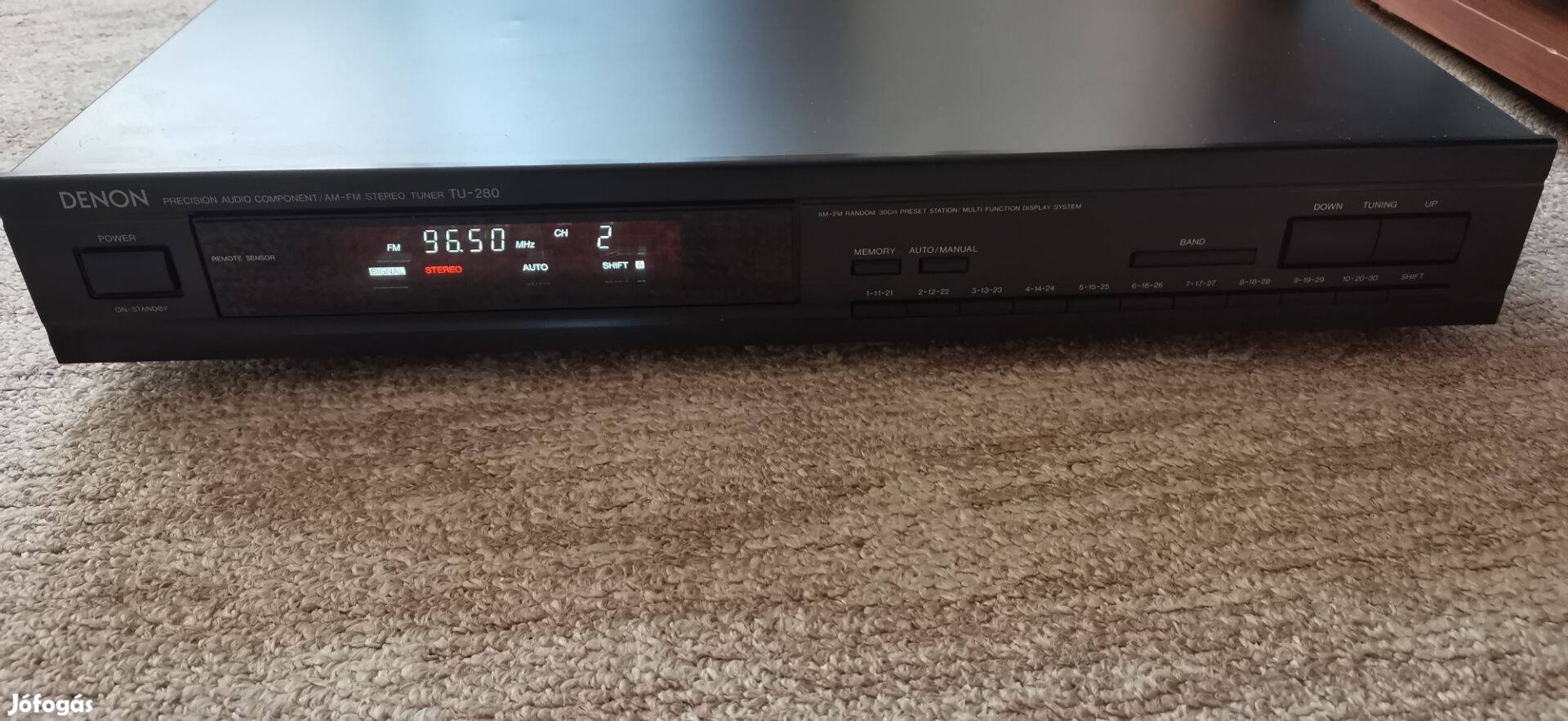 Denon TU-280 tuner rádió rádiótuner szép állapot