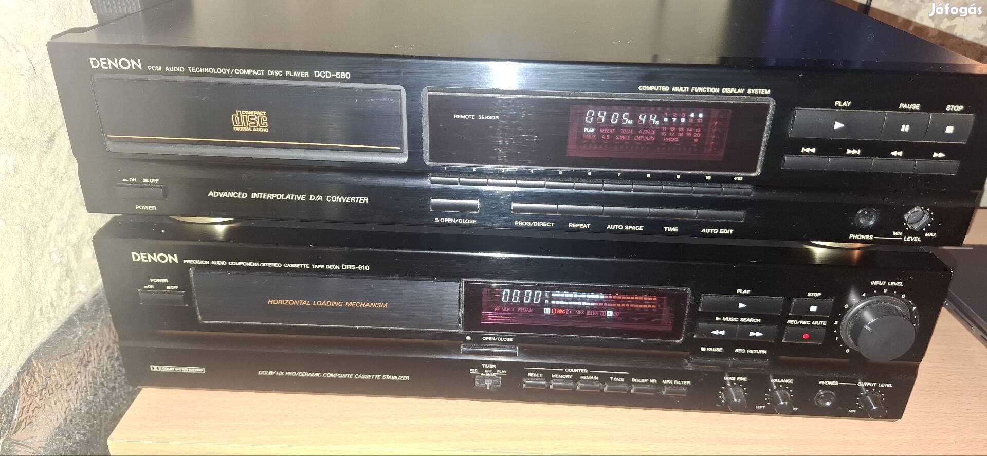 Denon deck és cd
