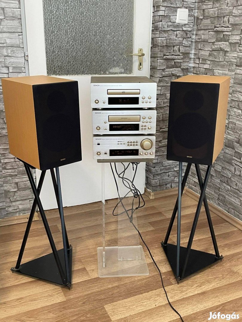 Denon hifi rendszer ( f07 erősítő deck cd) F05 hangfalpár ( leárazva )