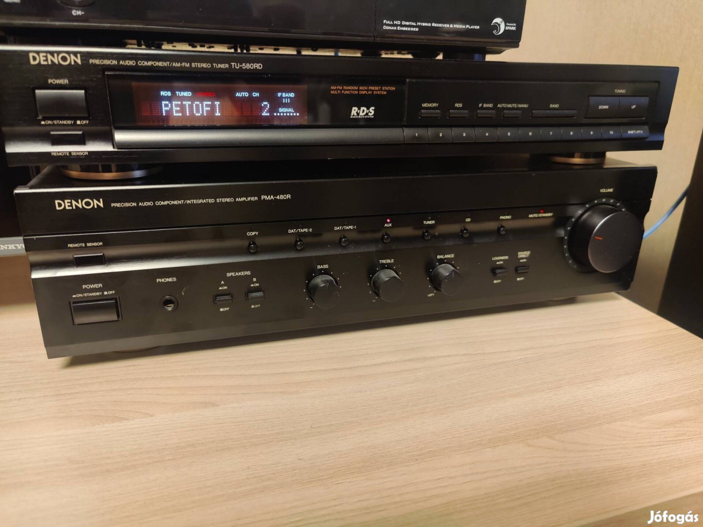 Denon tu580 rd rds rádió tuner gyári távirányítójával