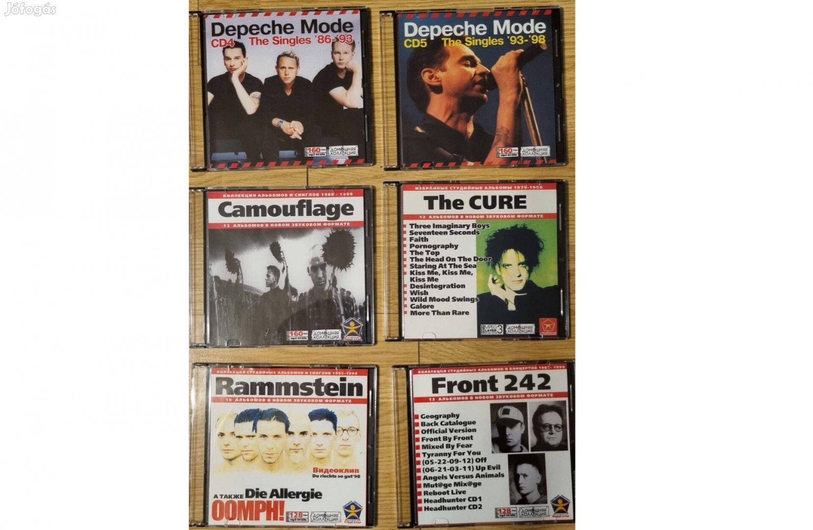 Depeche Mode, Camouflage, Cure, Rammstein, Front242 Discography CD-k