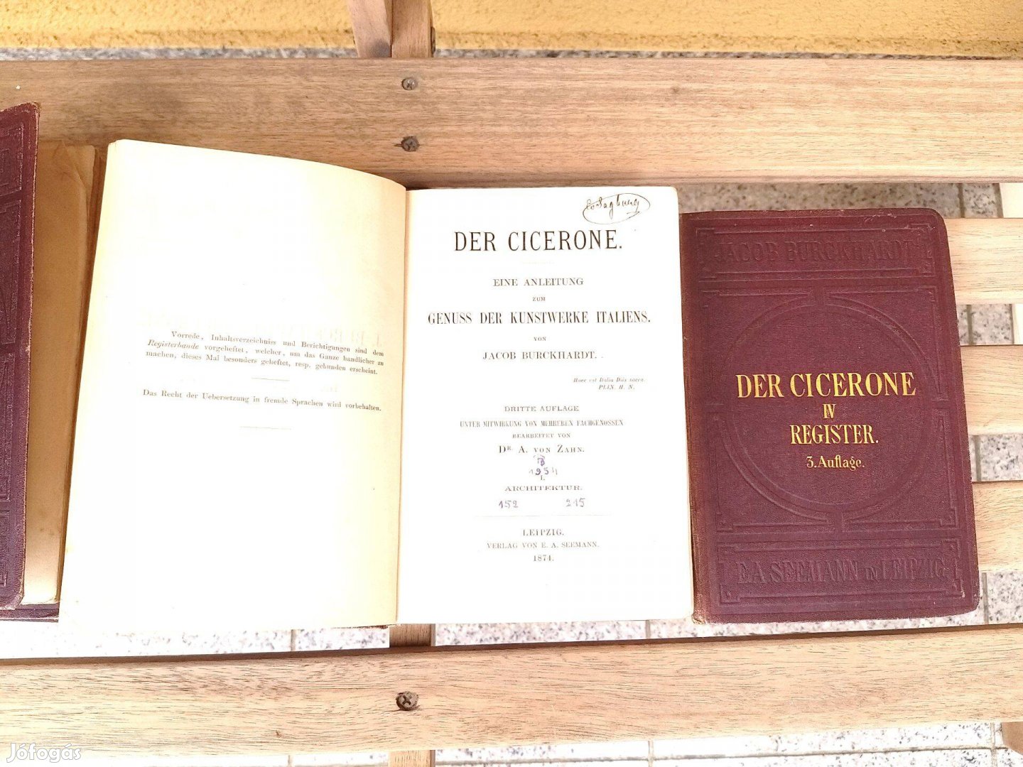 Der Cicerone I.-IV. 1874. Építészet, Festészet, Szobrászat