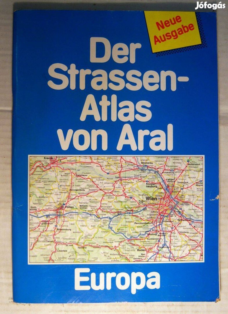 Der Strassen-Atlas von Aral Europa (1993) térkép