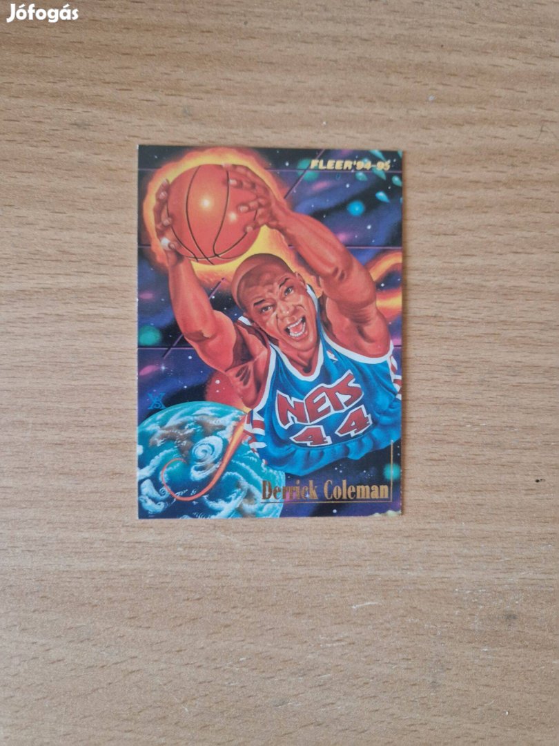 Derrick Coleman Fleer 1994-95 On the Rise 4of9 kosaras