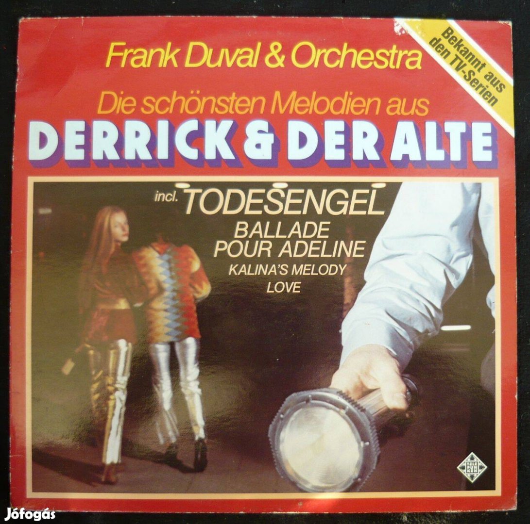 Derrick és Az Öreg filmzene (Frank Duval, német nyomású LP)