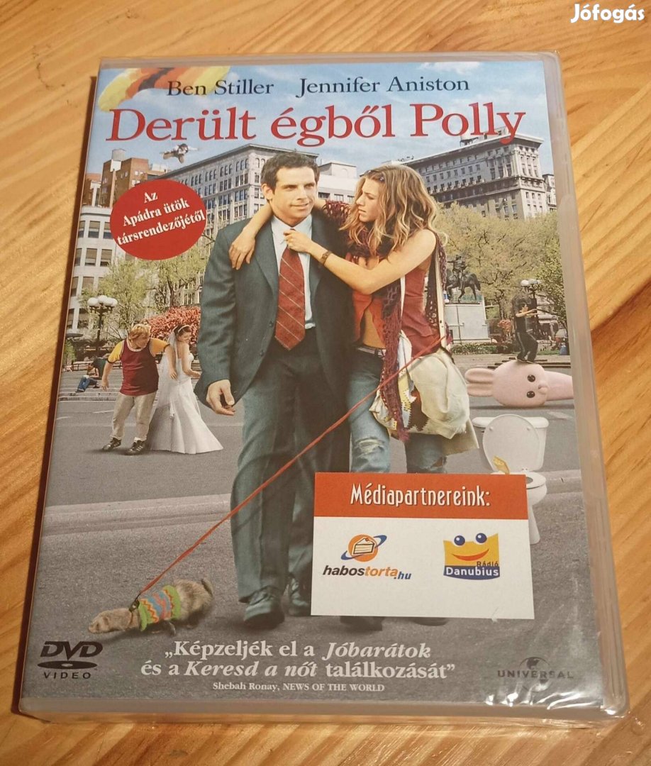 Derült égből Polly dvd bontatlan Jennifer Aniston 