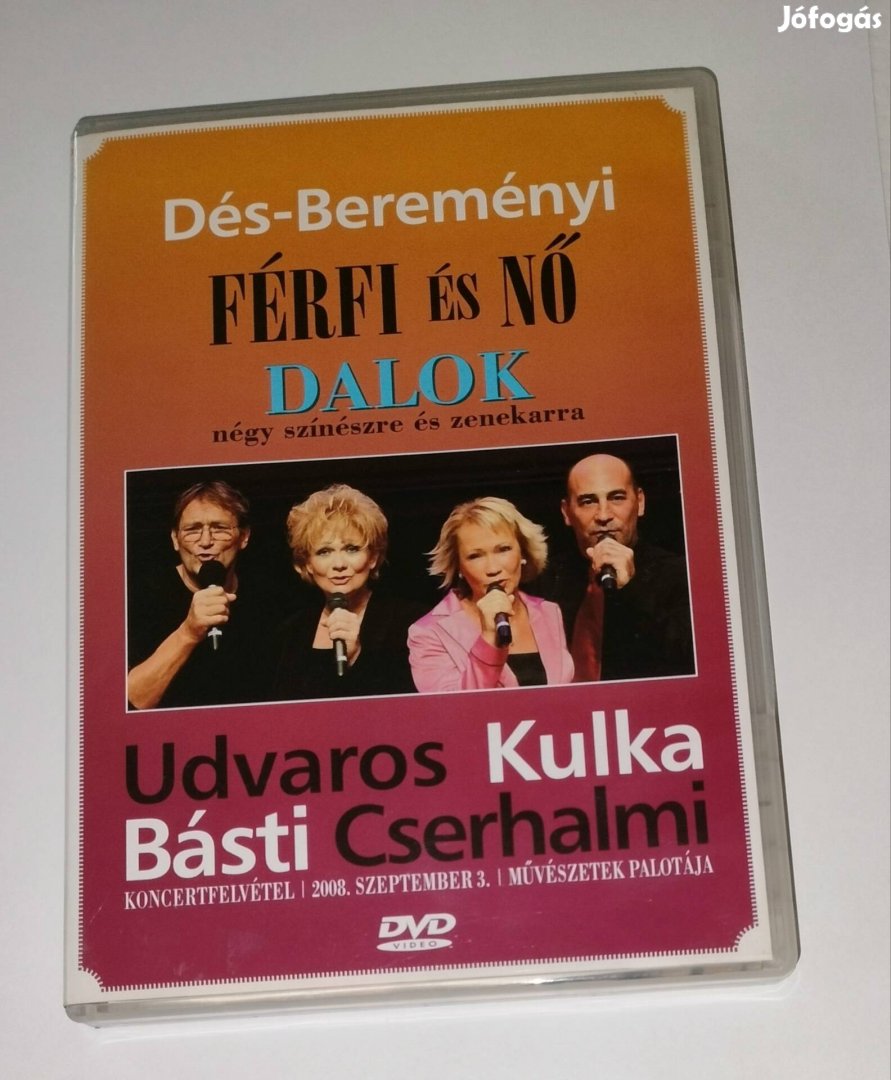 Dés - Bereményi  Férfi és nő dalok dvd Udvaros, Kulka, Básti