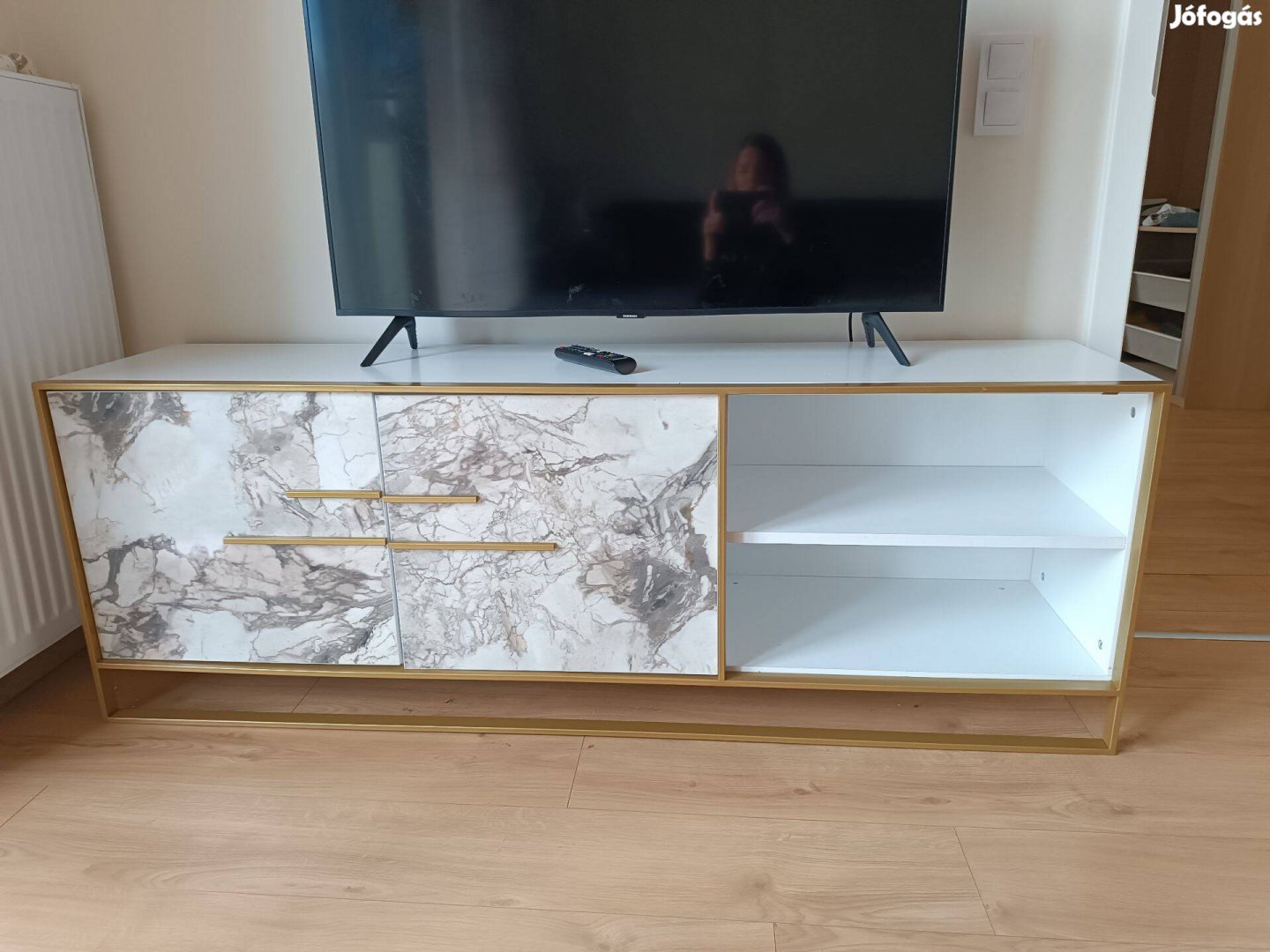 Design TV asztal Abequa 160 cm fehér