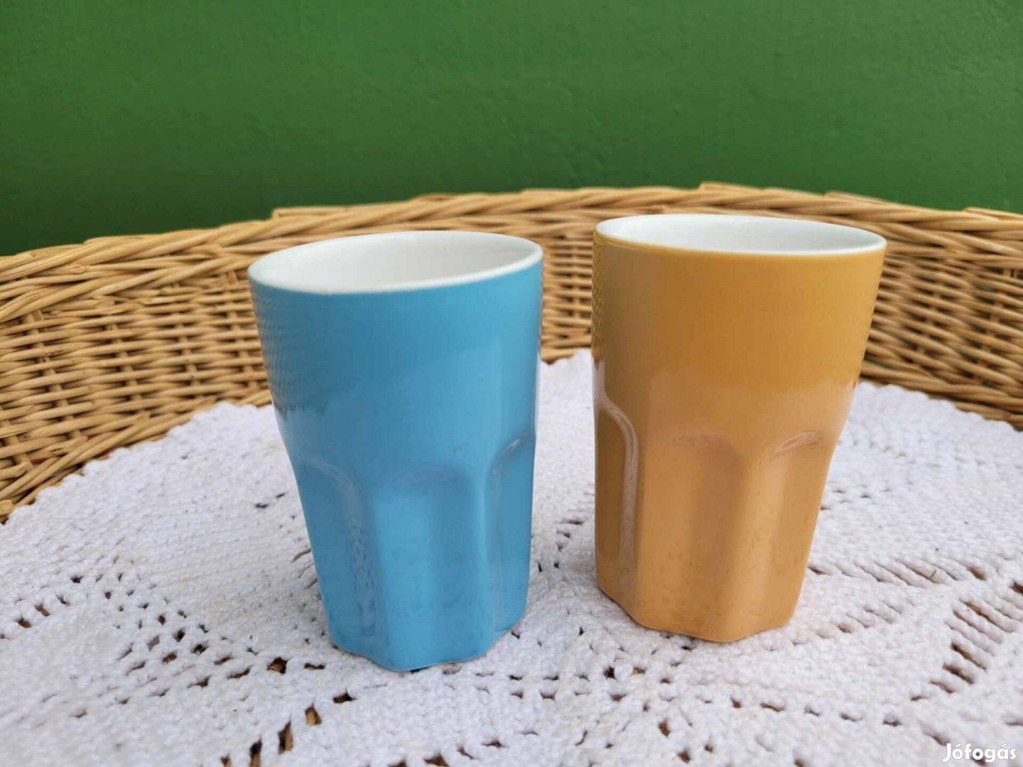 Design színes porcelán kávéspoharak 2 db