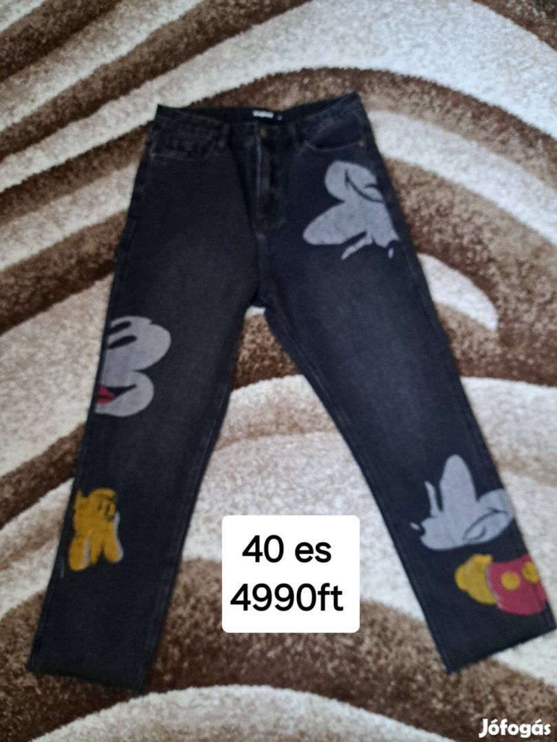 Desigual Disney Mickey Mouse farmernadrág 