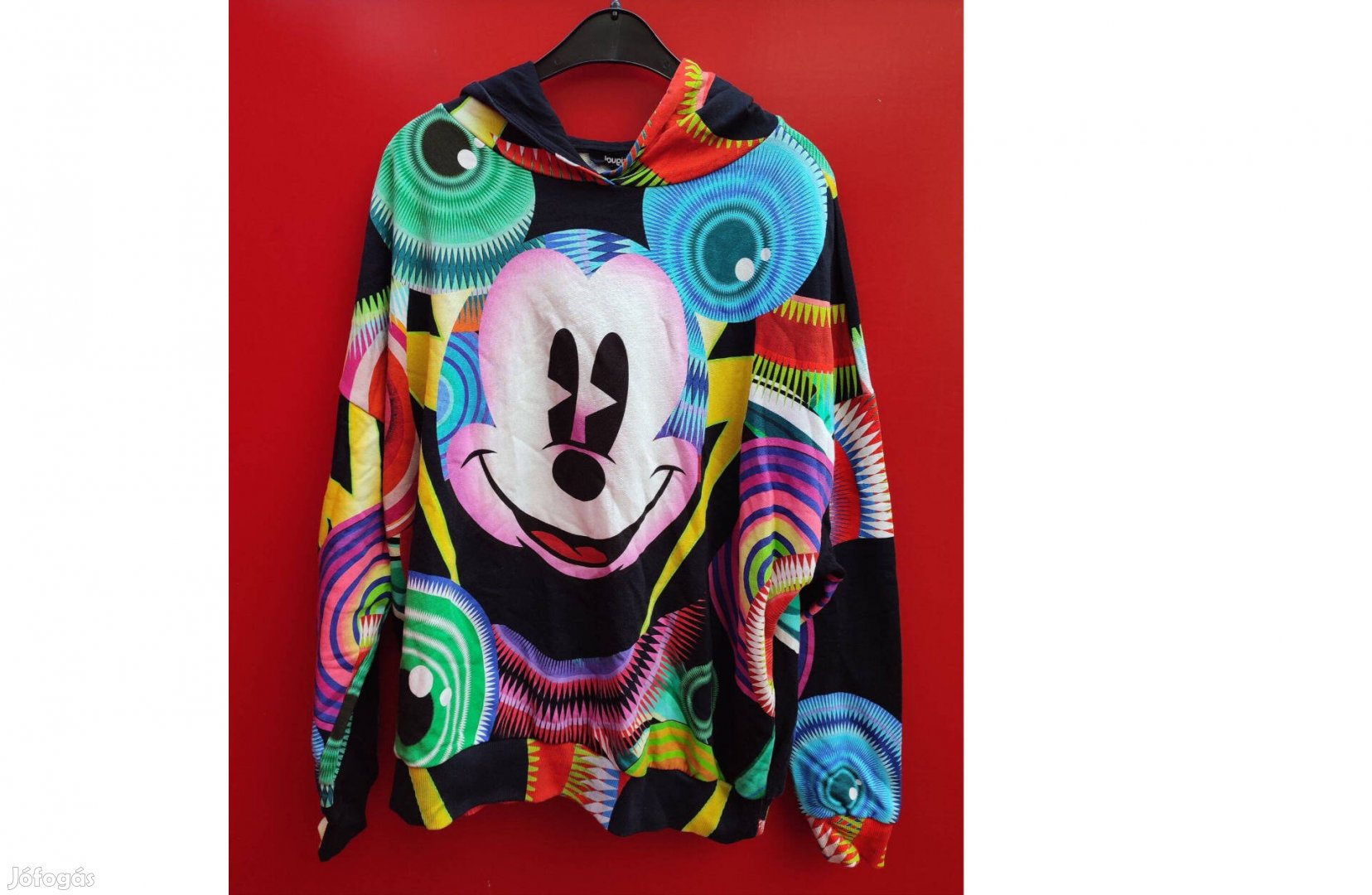 Desigual Mickey Egér női kapucnis pulóver (M-es)