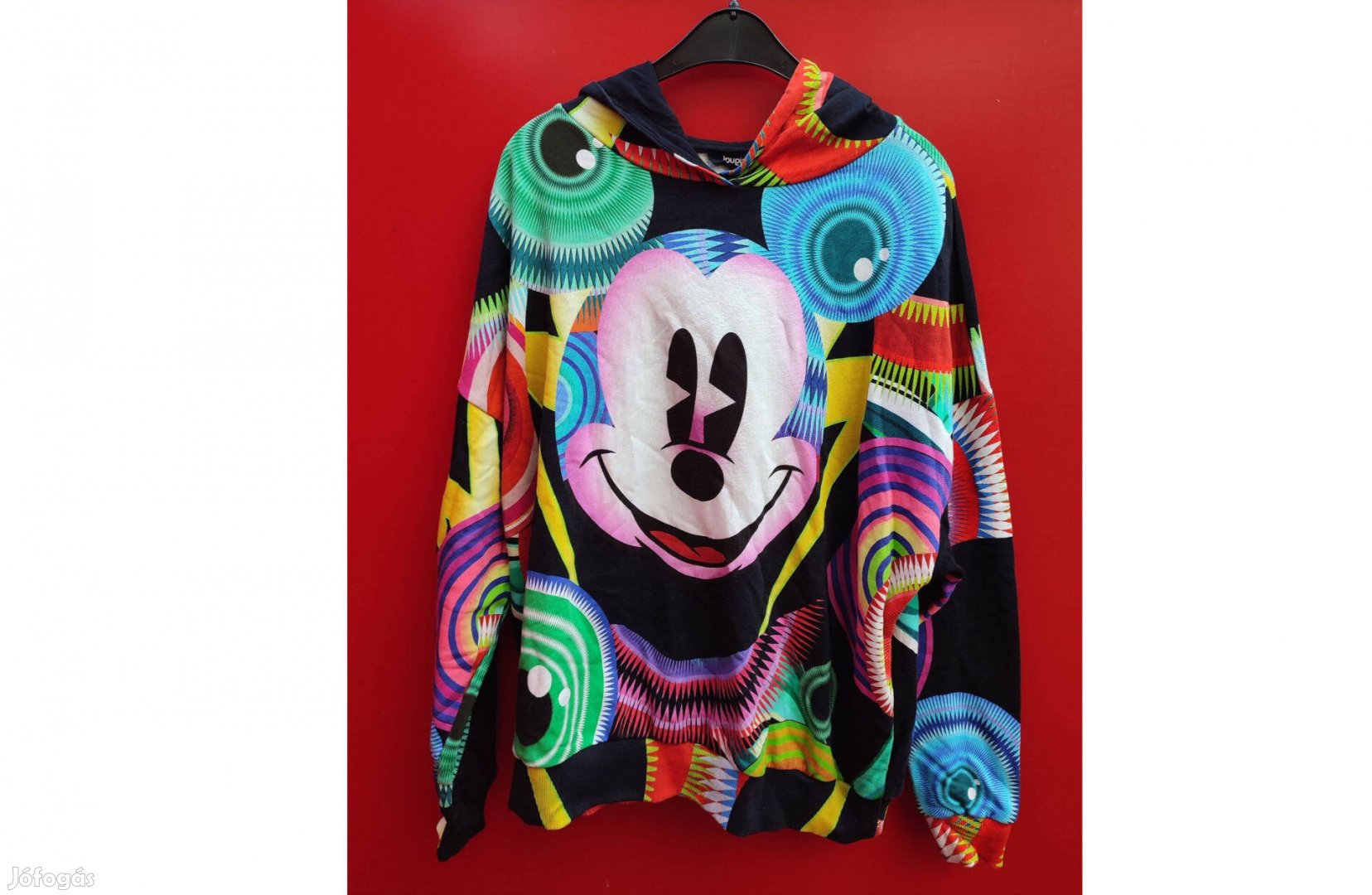 Desigual Mickey Egér női kapucnis pulóver (M-es)