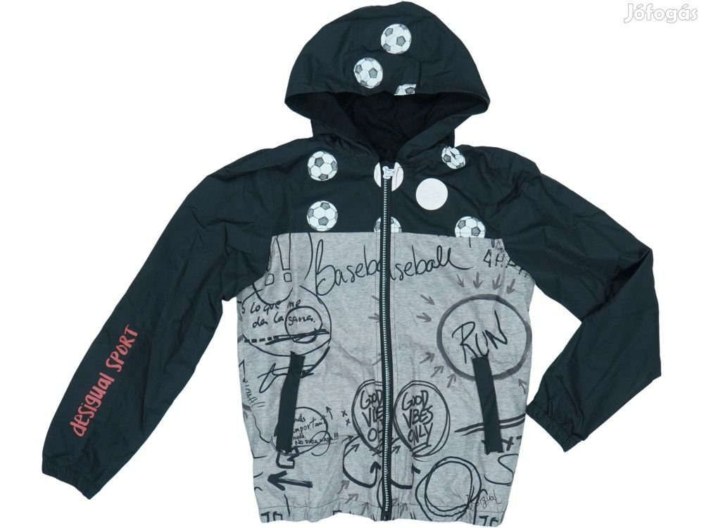 Desigual Új (címkés) Fiú Esőkabát (Méret: 152)