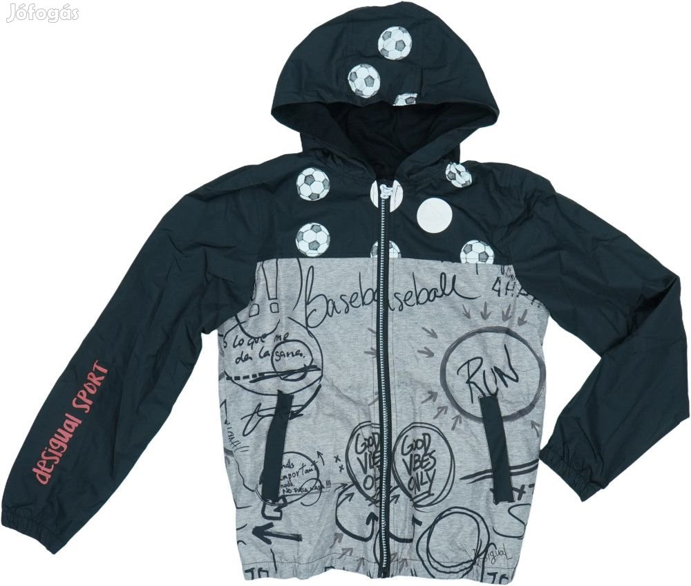 Desigual Új (címkés) Fiú Esőkabát (Méret: 152)