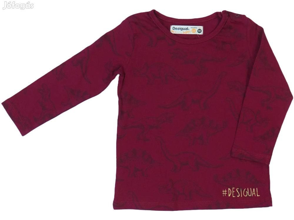 Desigual Új (címkés) Fiú Hosszú ujjú felső (Méret: 86)