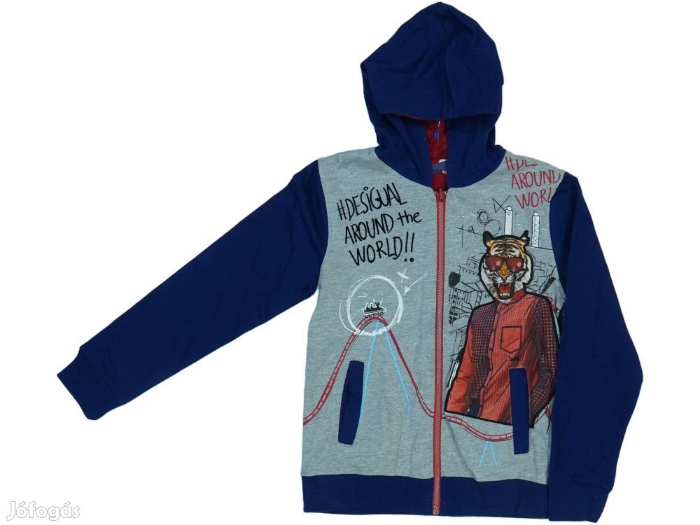 Desigual Új (címkés) Fiú Kapucnis pulóver (Méret: 128)