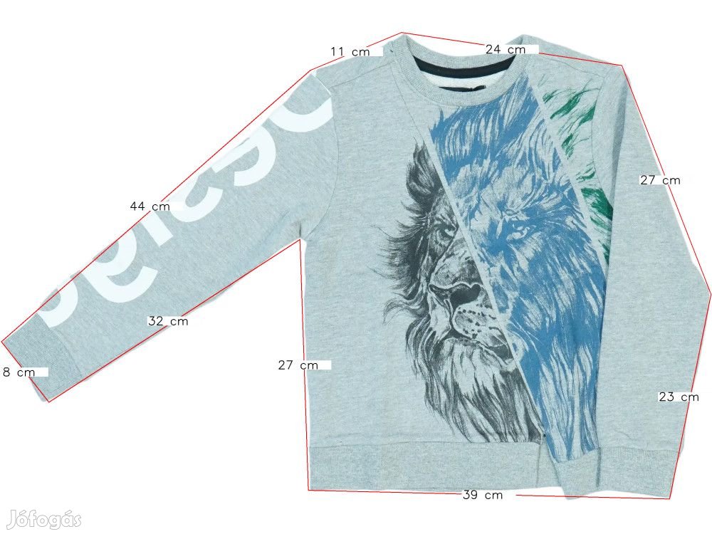 Desigual Új (címkés) Fiú Pulóver (Méret: 116)