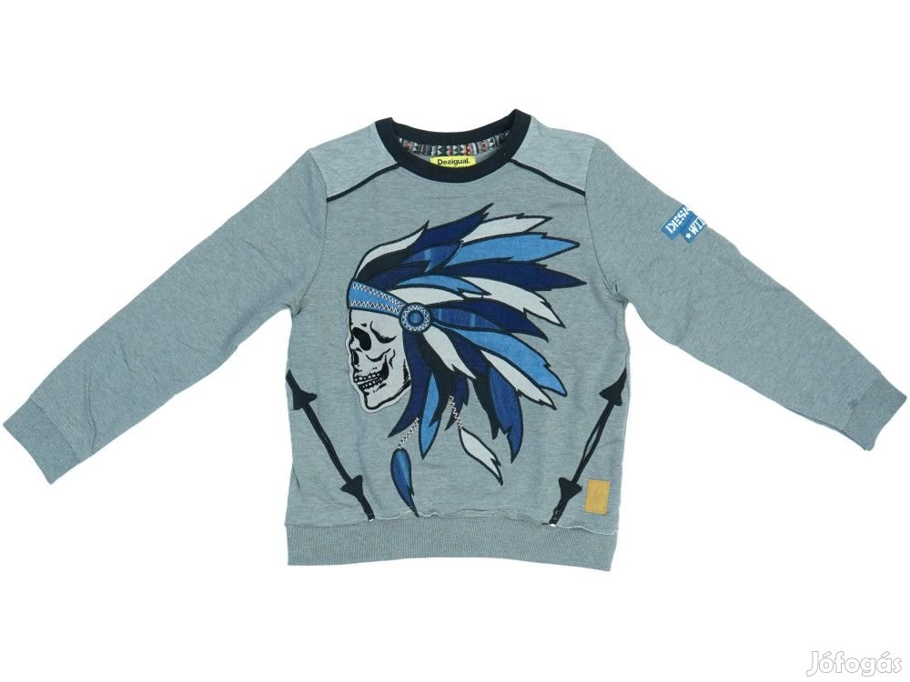 Desigual Új (címkés) Fiú Pulóver (Méret: 128)