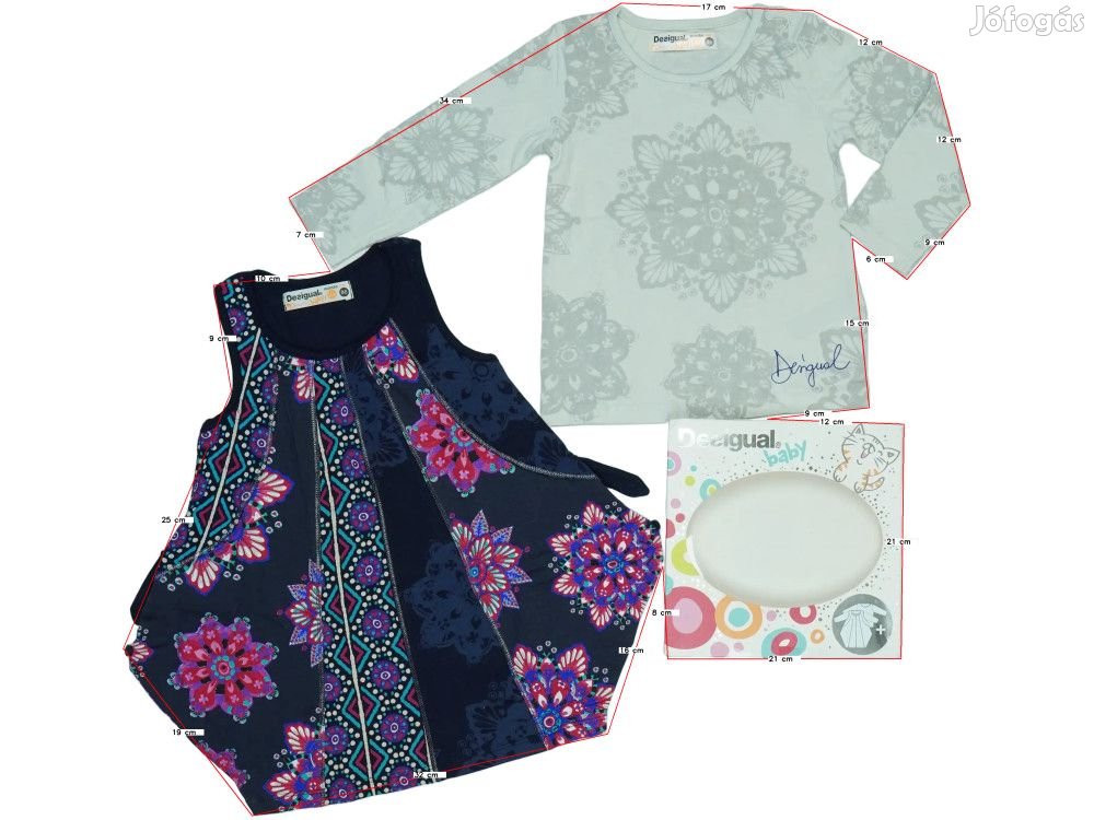 Desigual Új (címkés) Lány 2 részes szett - Felsőruházat (Méret: 86)