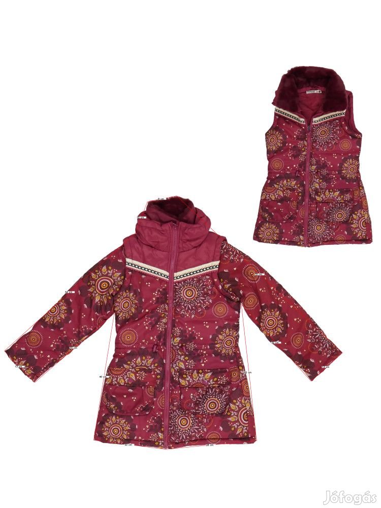 Desigual Új (címkés) Lány Átmeneti kabát (Méret: 140)