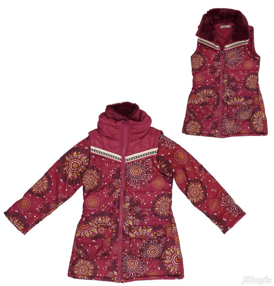 Desigual Új (címkés) Lány Átmeneti kabát (Méret: 140)