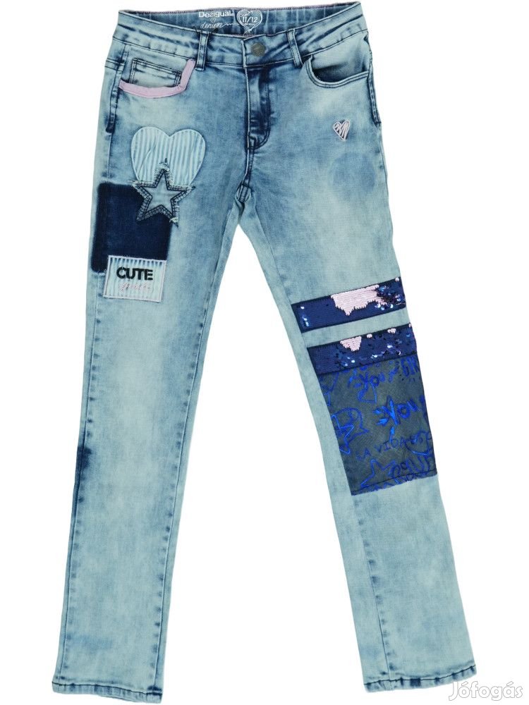 Desigual Új (címkés) Lány Farmernadrág (Méret: 152)