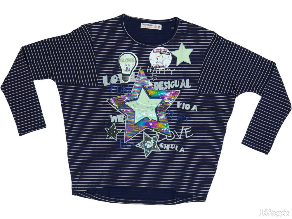 Desigual Új (címkés) Lány Hosszú ujjú felső (Méret: 104)