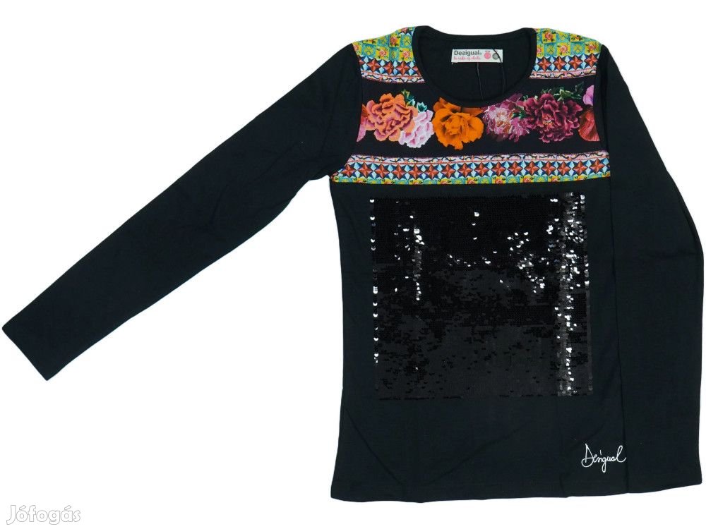 Desigual Új (címkés) Lány Hosszú ujjú felső (Méret: 152)