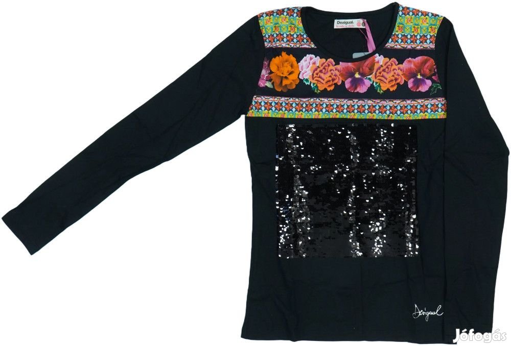 Desigual Új (címkés) Lány Hosszú ujjú felső (Méret: 164)