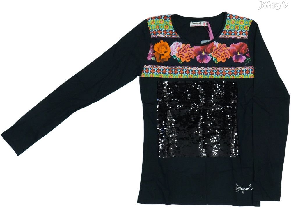 Desigual Új (címkés) Lány Hosszú ujjú felső (Méret: 164)