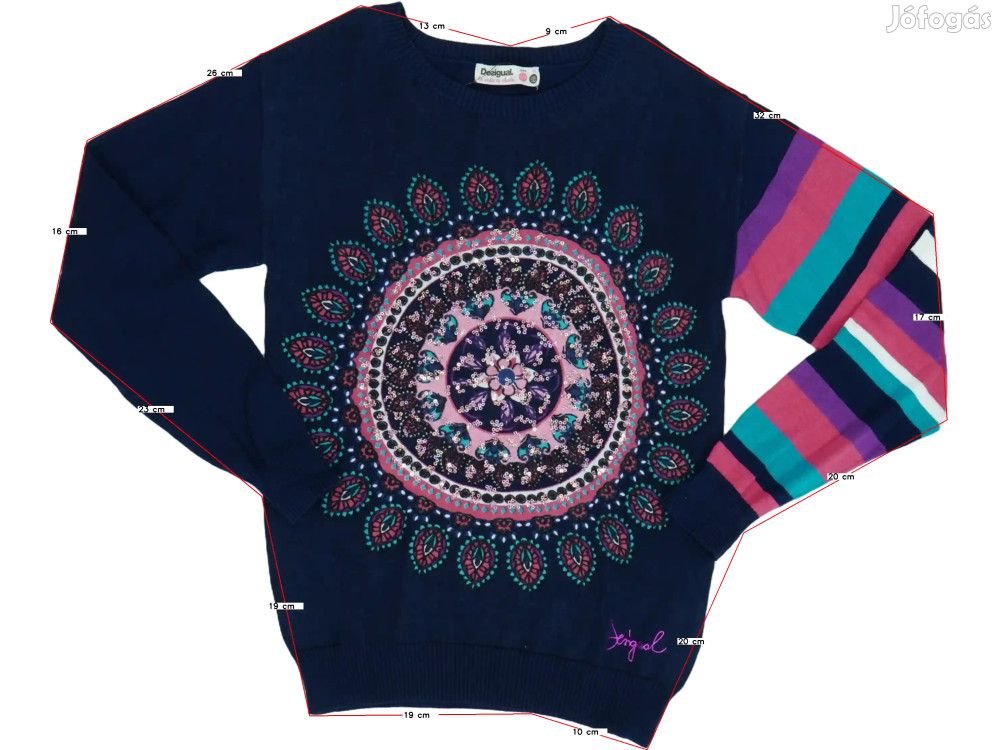 Desigual Új (címkés) Lány Kötött pulcsi (Méret: 152)