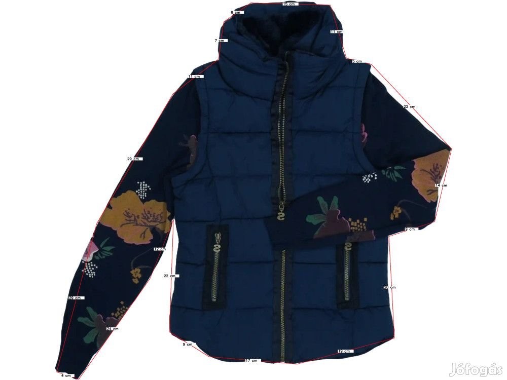 Desigual Új (címkés) Lány Mellény (Méret: 152)