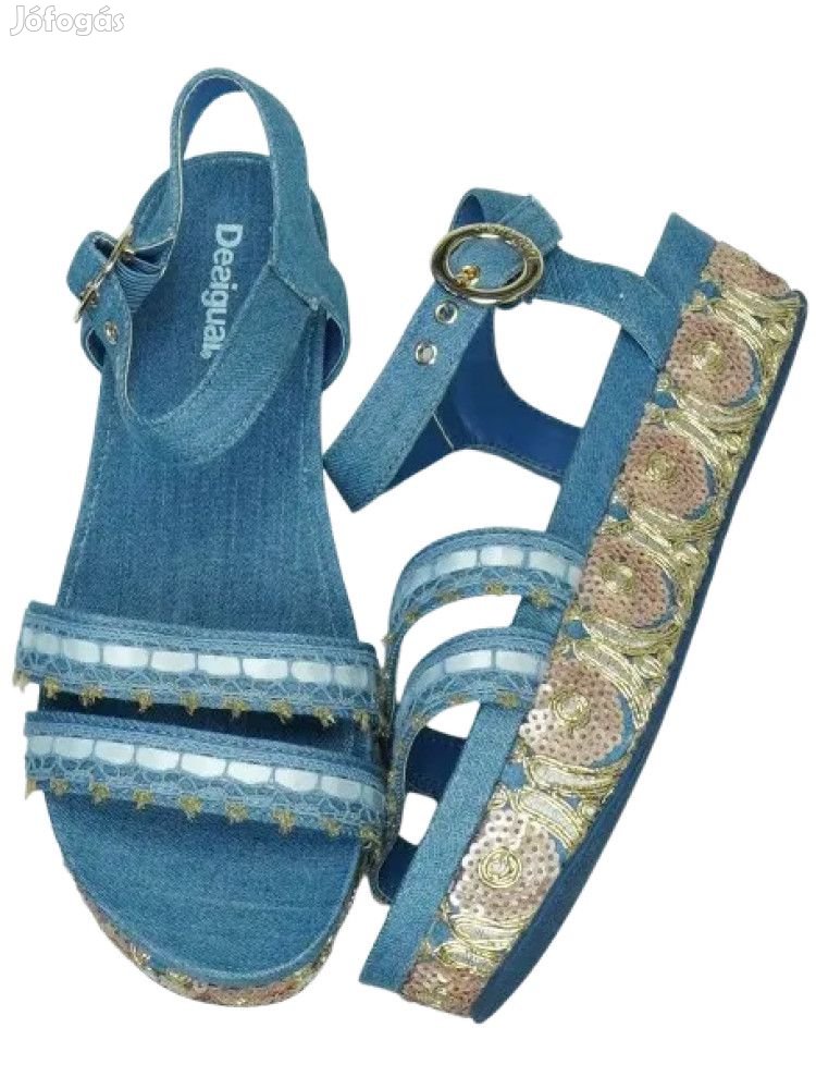 Desigual Új (címkés) Lány Platform szandál (EU 37)