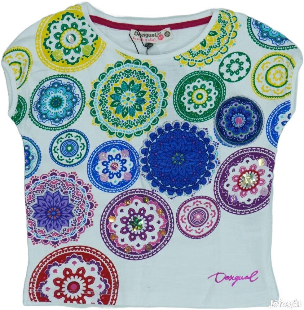 Desigual Új (címkés) Lány Póló (Méret: 104)