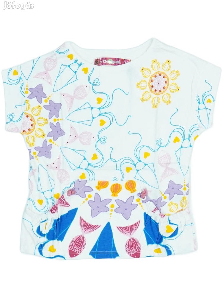 Desigual Új címkés Lány Póló Méret 116