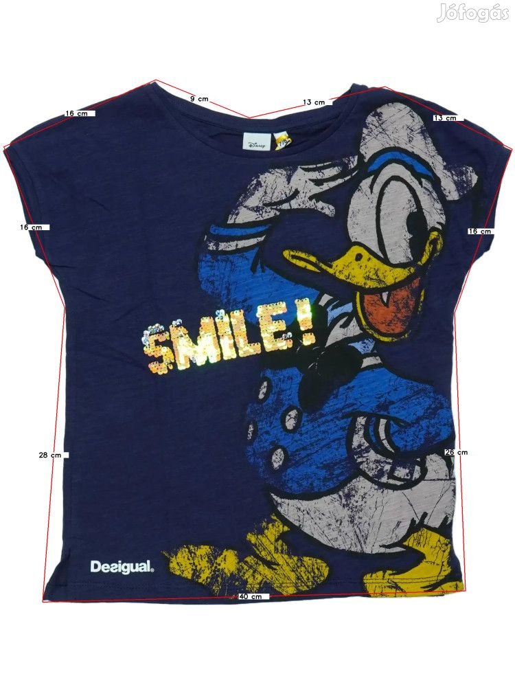 Desigual Új (címkés) Lány Póló (Méret: 128)