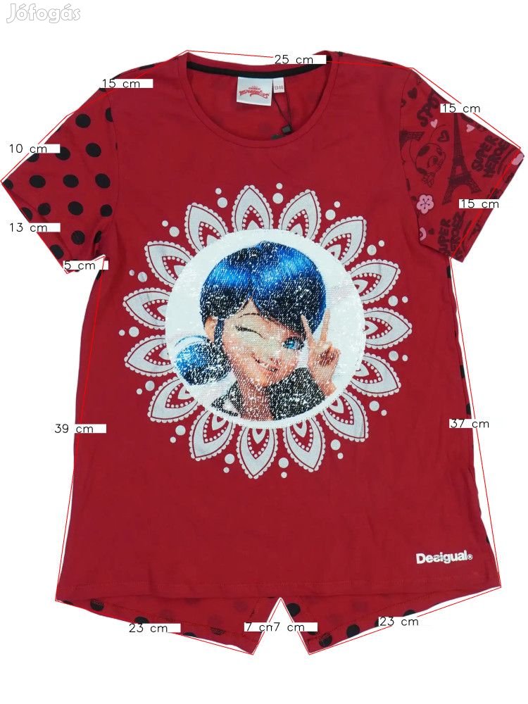 Desigual Új (címkés) Lány Póló (Méret: 164)