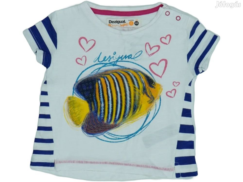 Desigual Új (címkés) Lány Póló (Méret: 68)