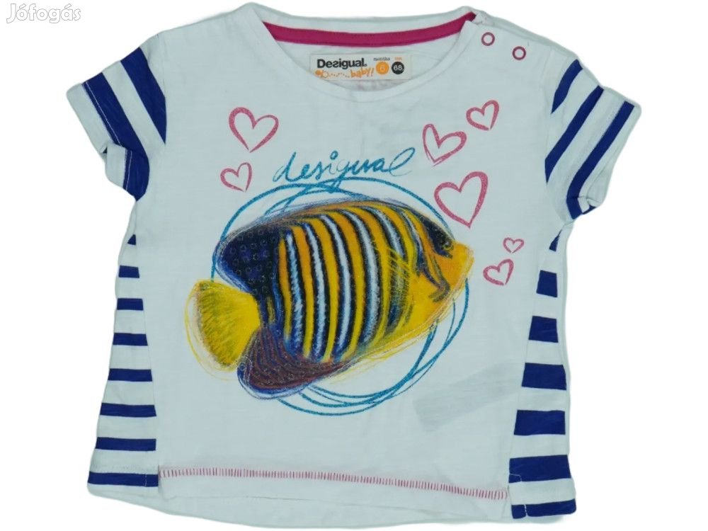 Desigual Új (címkés) Lány Póló (Méret: 68)
