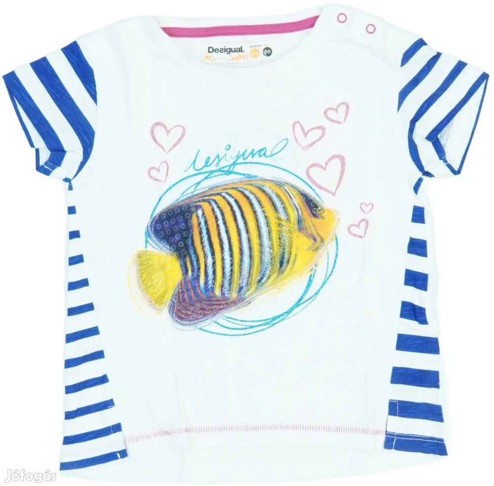 Desigual Új (címkés) Lány Póló (Méret: 92)