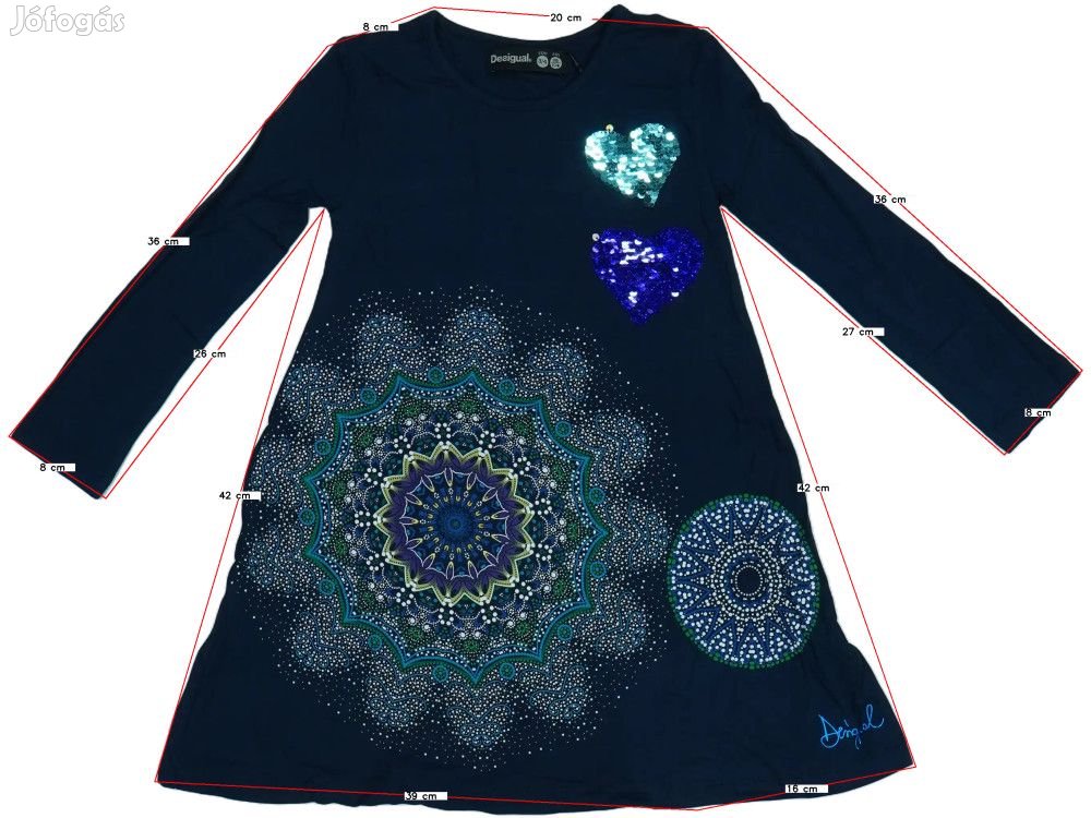 Desigual Új (címkés) Lány Ruha (Méret: 104)