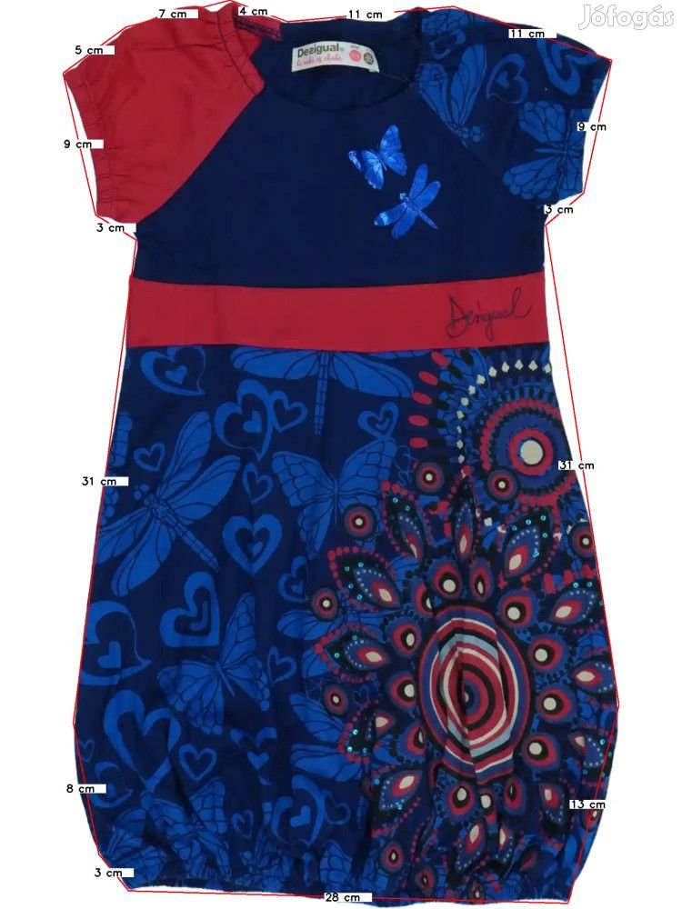 Desigual Új (címkés) Lány Ruha (Méret: 104)
